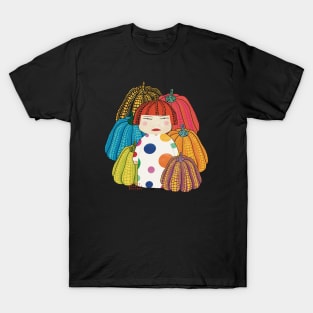 Yayoi Kusama inspired and her colorful pumpkins T-Shirt